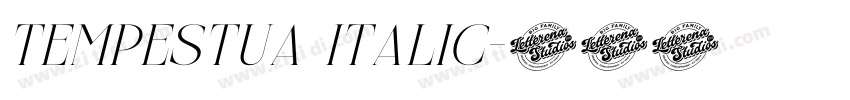 Tempestua Italic字体转换 Tempestua Italic字体转换